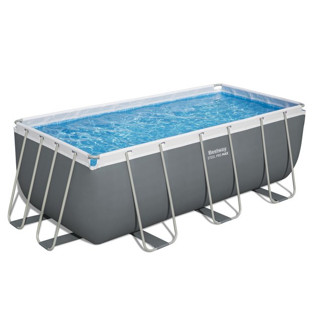 Stačiakampis karkasinis baseinas su priedais 412x201x122cm, Bestway 56456