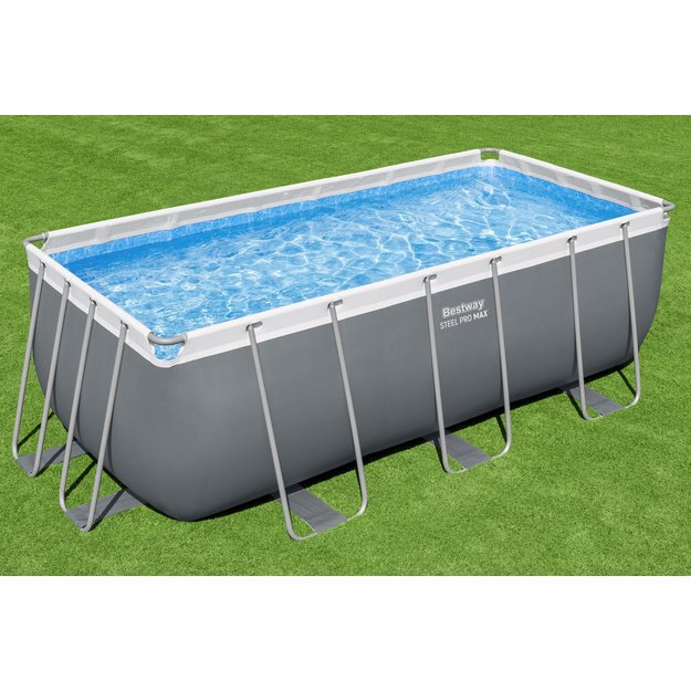 Stačiakampis karkasinis baseinas su priedais 412x201x122cm, Bestway 56456