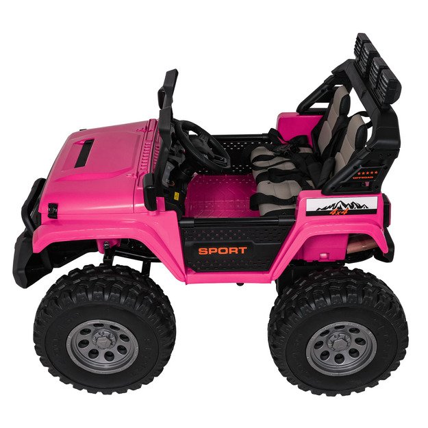 Dvivietis vaikiškas elektromobilis Extreme Sport 4x4, rožinis