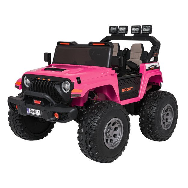 Dvivietis vaikiškas elektromobilis Extreme Sport 4x4, rožinis
