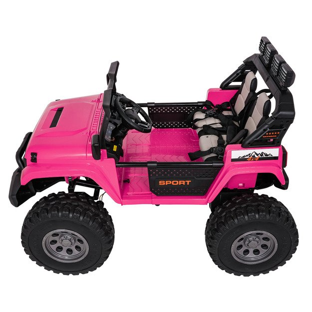 Dvivietis vaikiškas elektromobilis Extreme Sport 4x4, rožinis