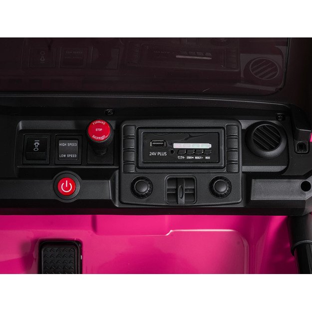 Dvivietis vaikiškas elektromobilis Extreme Sport 4x4, rožinis