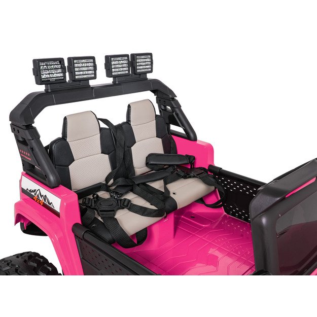 Dvivietis vaikiškas elektromobilis Extreme Sport 4x4, rožinis