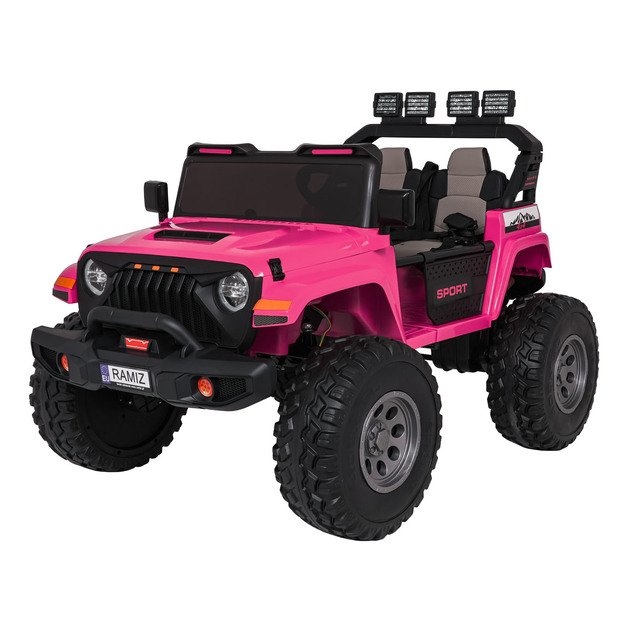 Dvivietis vaikiškas elektromobilis Extreme Sport 4x4, rožinis