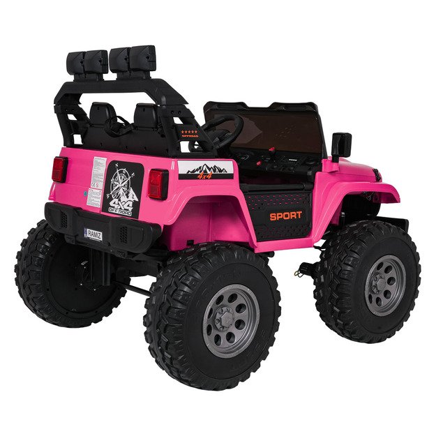 Dvivietis vaikiškas elektromobilis Extreme Sport 4x4, rožinis