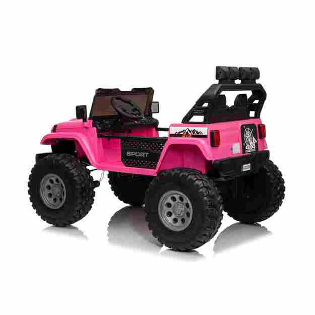 Dvivietis vaikiškas elektromobilis Extreme Sport 4x4, rožinis