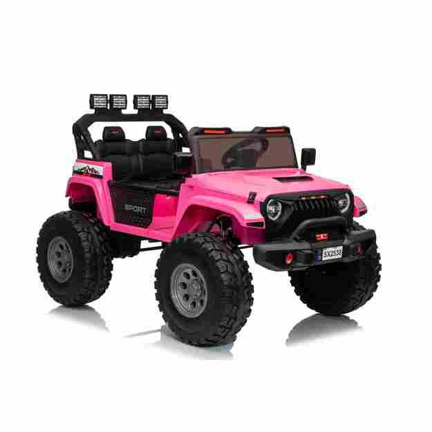 Dvivietis vaikiškas elektromobilis Extreme Sport 4x4, rožinis