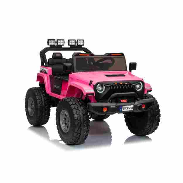 Dvivietis vaikiškas elektromobilis Extreme Sport 4x4, rožinis