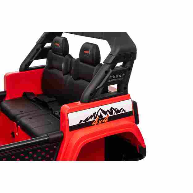 Dvivietis vaikiškas elektromobilis Extreme Sport 4x4, raudonas