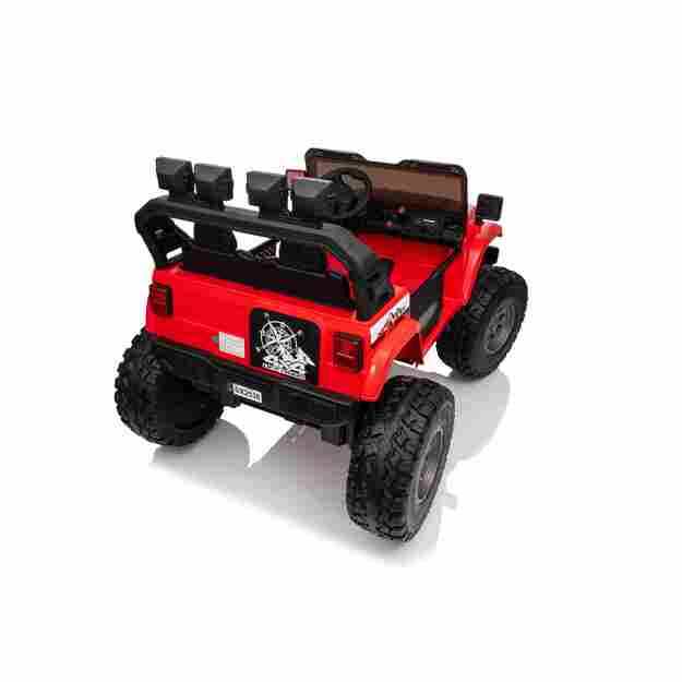Dvivietis vaikiškas elektromobilis Extreme Sport 4x4, raudonas