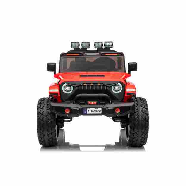Dvivietis vaikiškas elektromobilis Extreme Sport 4x4, raudonas