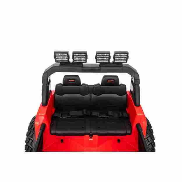 Dvivietis vaikiškas elektromobilis Extreme Sport 4x4, raudonas