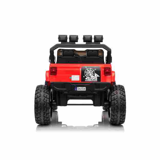 Dvivietis vaikiškas elektromobilis Extreme Sport 4x4, raudonas