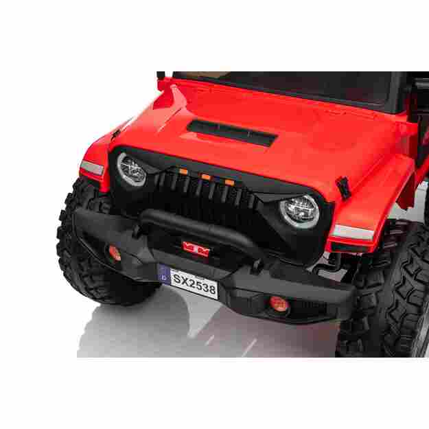 Dvivietis vaikiškas elektromobilis Extreme Sport 4x4, raudonas