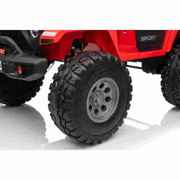 Dvivietis vaikiškas elektromobilis Extreme Sport 4x4, raudonas