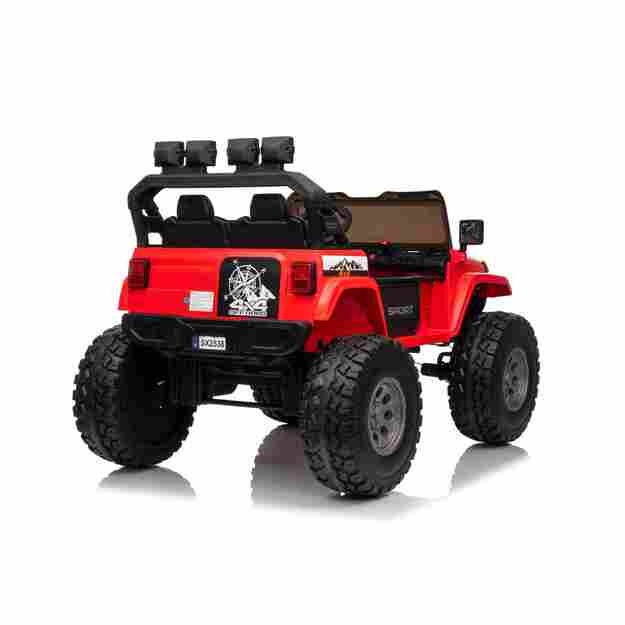 Dvivietis vaikiškas elektromobilis Extreme Sport 4x4, raudonas
