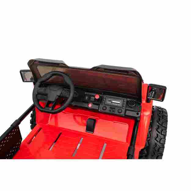 Dvivietis vaikiškas elektromobilis Extreme Sport 4x4, raudonas