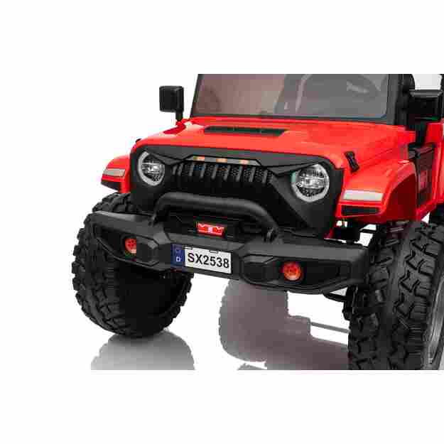 Dvivietis vaikiškas elektromobilis Extreme Sport 4x4, raudonas