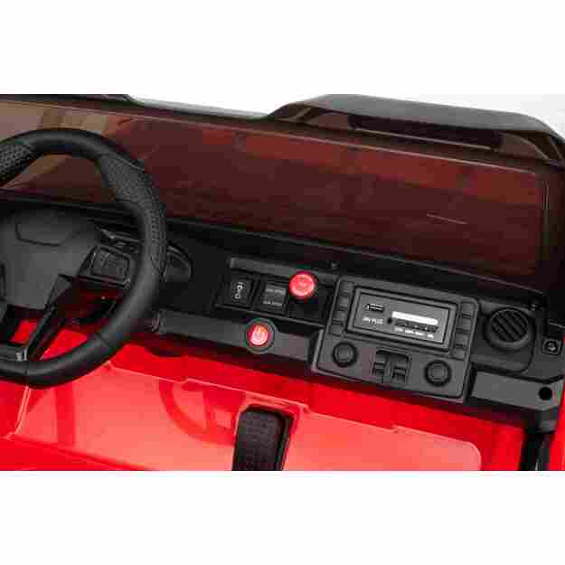 Dvivietis vaikiškas elektromobilis Extreme Sport 4x4, raudonas