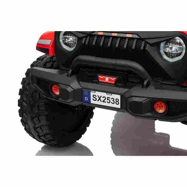 Dvivietis vaikiškas elektromobilis Extreme Sport 4x4, raudonas
