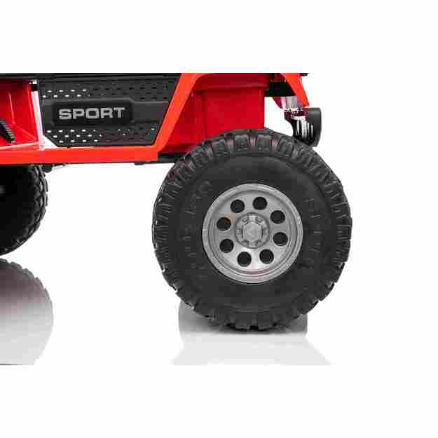 Dvivietis vaikiškas elektromobilis Extreme Sport 4x4, raudonas