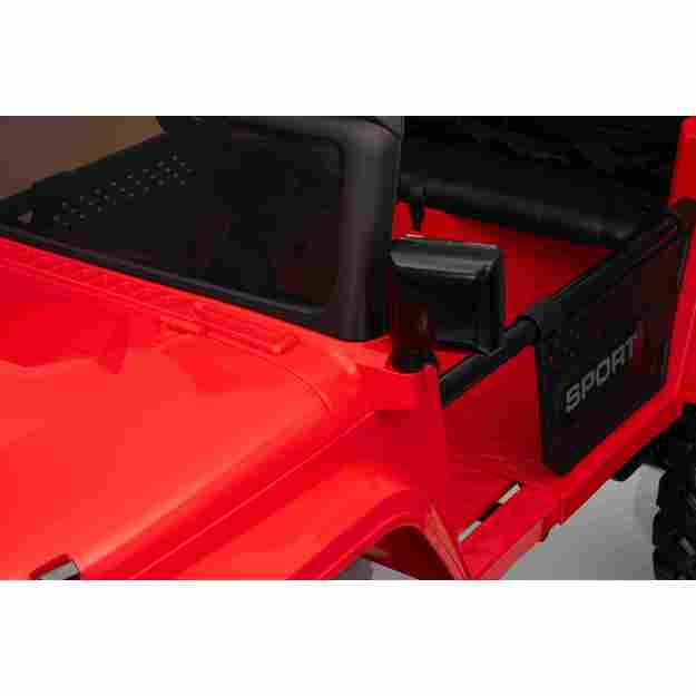 Dvivietis vaikiškas elektromobilis Extreme Sport 4x4, raudonas