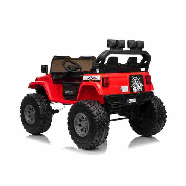 Dvivietis vaikiškas elektromobilis Extreme Sport 4x4, raudonas