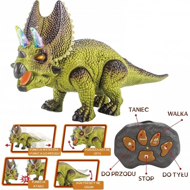 Nuotoliniu būdu valdomas dinozauras “Triceratops”, WOOPIE 3