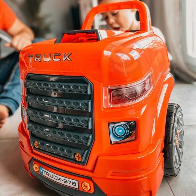 Jaunojo mechaniko sunkvežimio taisymo komplektas ir priedai 61 vnt. Woopie 35