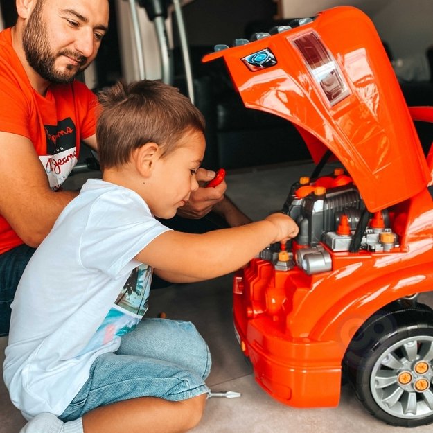 Jaunojo mechaniko sunkvežimio taisymo komplektas ir priedai 61 vnt. Woopie 25
