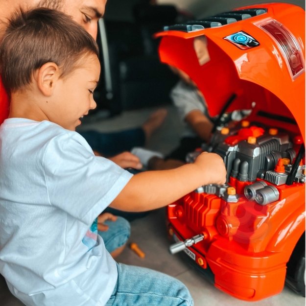 Jaunojo mechaniko sunkvežimio taisymo komplektas ir priedai 61 vnt. Woopie 27