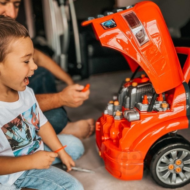 Jaunojo mechaniko sunkvežimio taisymo komplektas ir priedai 61 vnt. Woopie 29