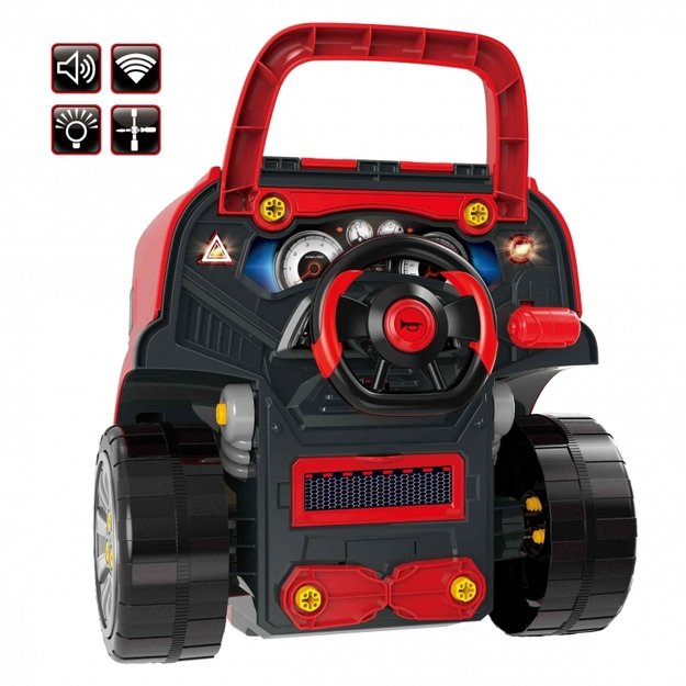 Jaunojo mechaniko sunkvežimio taisymo komplektas ir priedai 61 vnt. Woopie 43