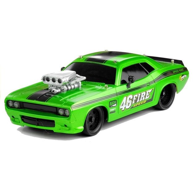 Nuotoliniu būdu valdomas automobilis 1:16 R/C Pilot 27, žalias