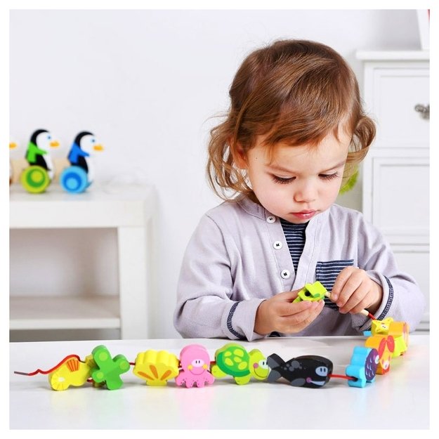 Mediniai karoliukai, jūros gėrybės, Tooky Toy
