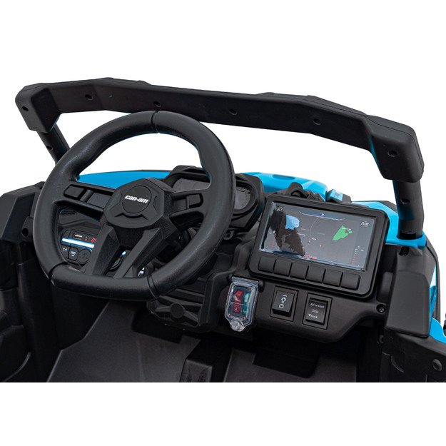 Vienvietis elektrinis bagis vaikams Maverick CAN-AM, mėlynas 28