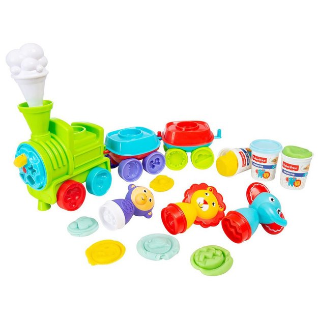 Kūrybinis rinkinys traukinys su plastilinu, Fisher Price