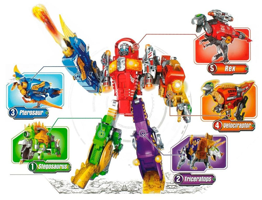 Transformeris dinozauras Dinobots 2in1 su šaudymo funkcija, mėlynas