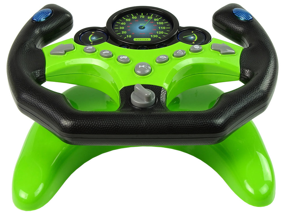 Interaktyvus vairas su rakteliais, žalias