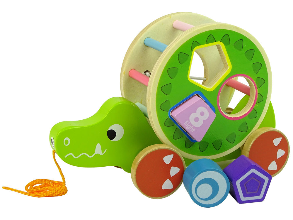 Medinis rūšiuoklis su virvele, krokodilas