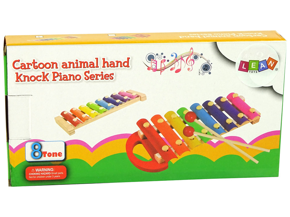 Medinis muzikinis instrumentas vaikams „Ksilofonas“, 8 tonai