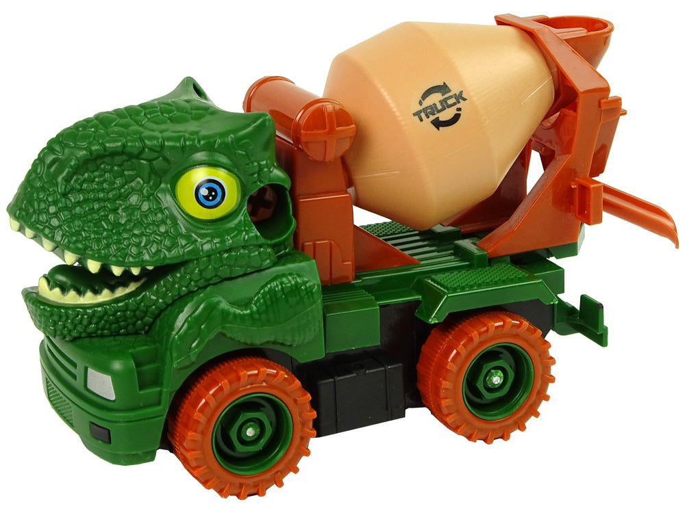 Surenkamas sunkvežimis Dinosaur Truck, žalias