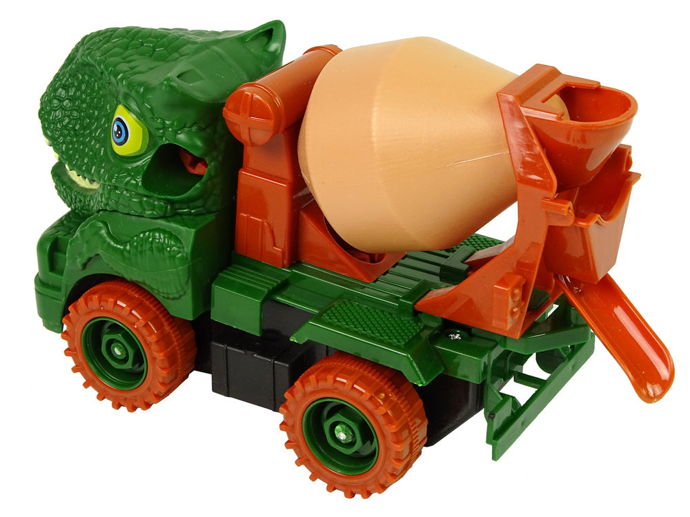 Surenkamas sunkvežimis Dinosaur Truck, žalias
