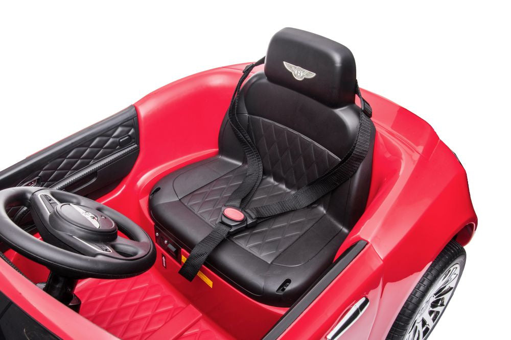 Vienvietis elektromobilis vaikams Bentley Mulsanne, raudonas