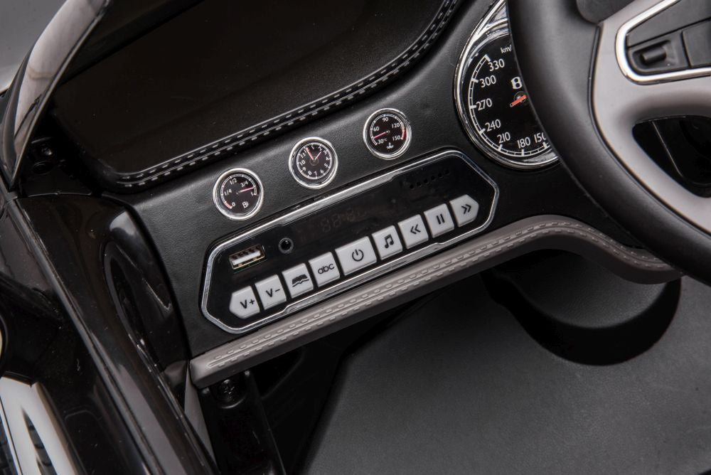 Vienvietis elektromobilis vaikams Bentley Mulsanne, juodas