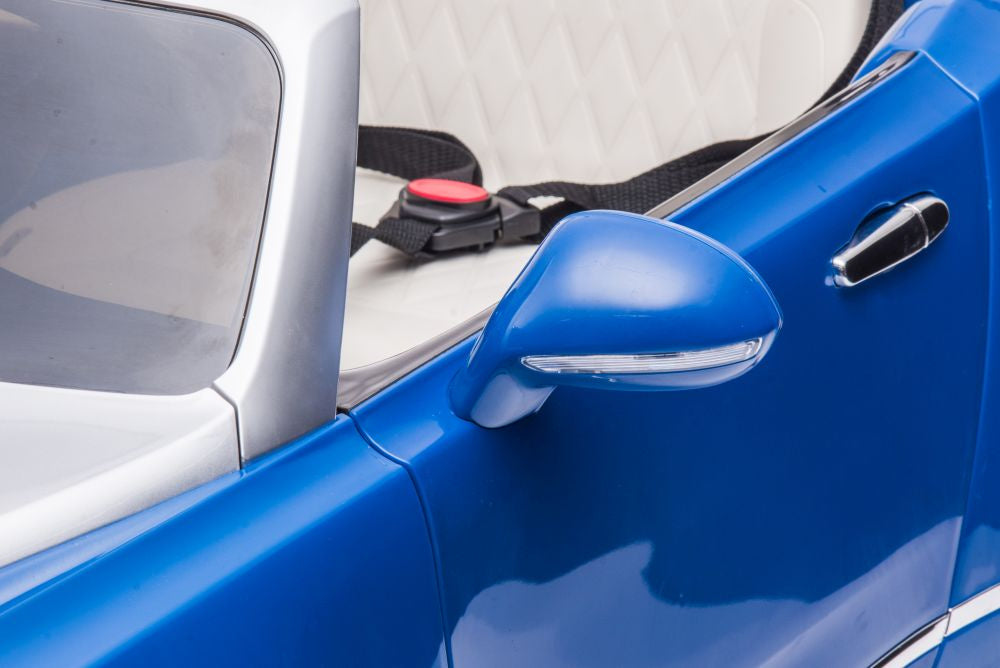 Vienvietis elektromobilis vaikams Bentley Mulsanne, mėlynas lakuotas