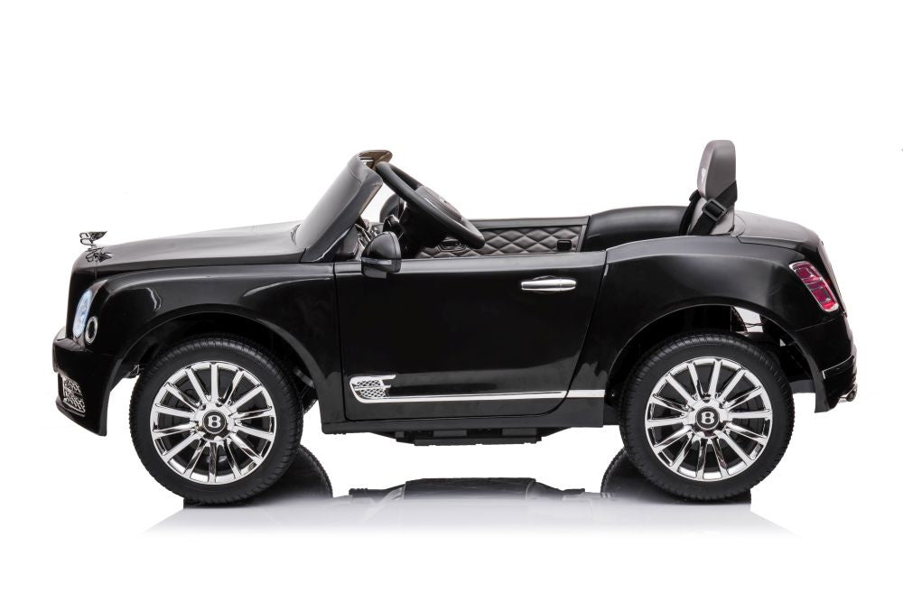Vienvietis elektromobilis vaikams Bentley Mulsanne, juodas lakuotas