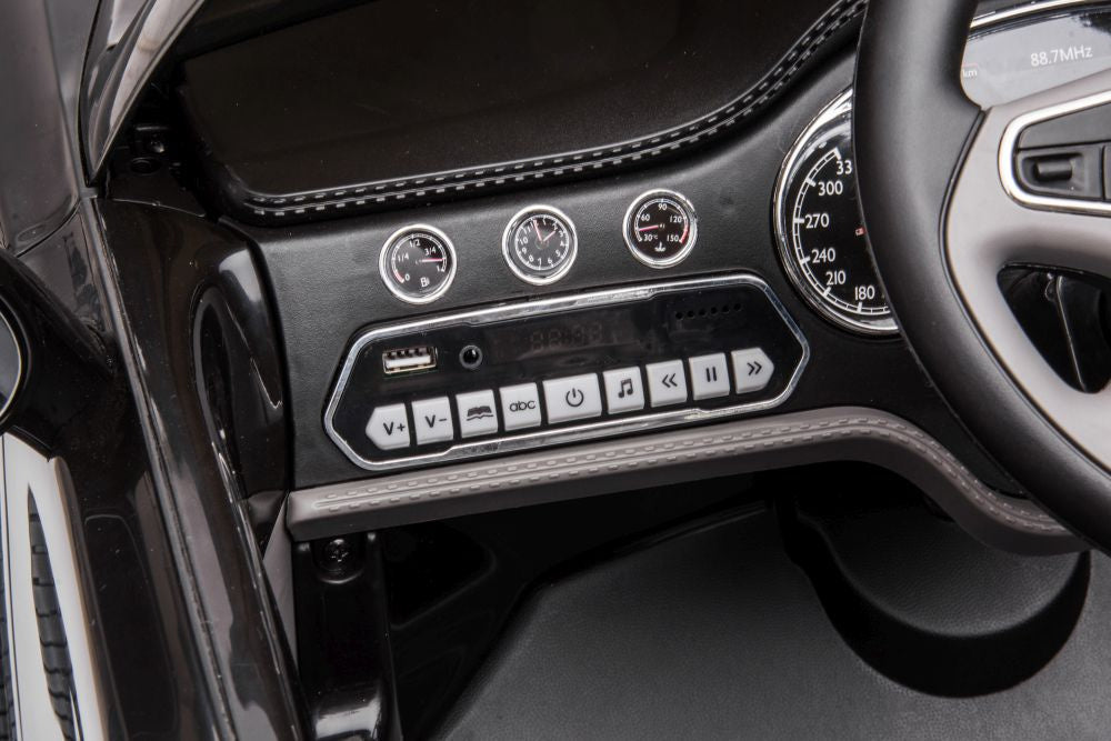 Vienvietis elektromobilis vaikams Bentley Mulsanne, juodas lakuotas