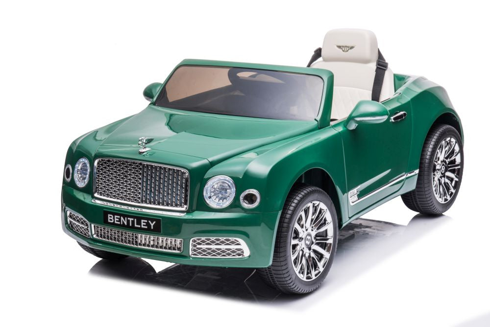 Vienvietis elektromobilis vaikams Bentley Mulsanne, žalias lakuotas