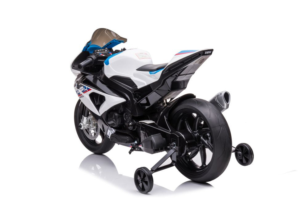 Vienvietis elektrinis motociklas vaikams BMW HP4 Race JT5001, baltas
